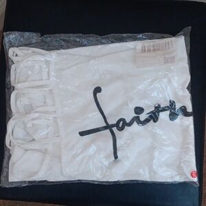 White "FAITH"shirt